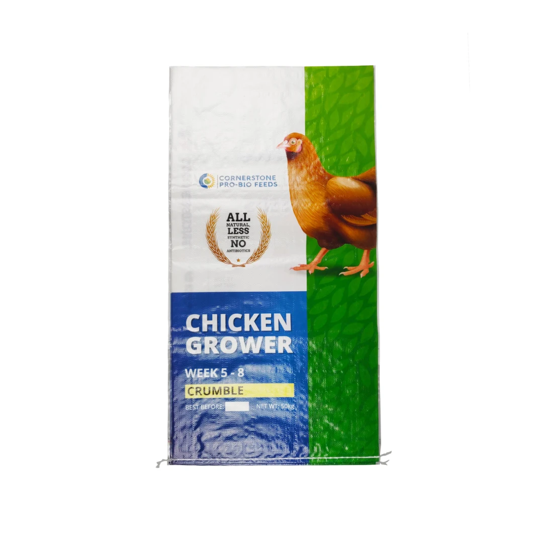 BOPP Laminated PP Woven Bag Barley for Animal Feed Packing