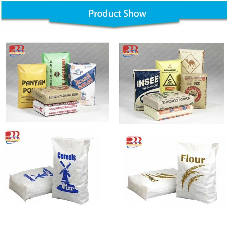 High Quality 25kg 50kg Recycle Packaging PP Woven Bag 50kg Cement Flour Rice Fertilizer Food Feed Bag