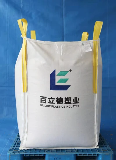 1ton Big Bag 1250kgs Super Sack Sacs en vrac en polypropylène 1.5tonne Sling Tote Bag 4-Panel FIBC Jumbo Bag for Asphalt