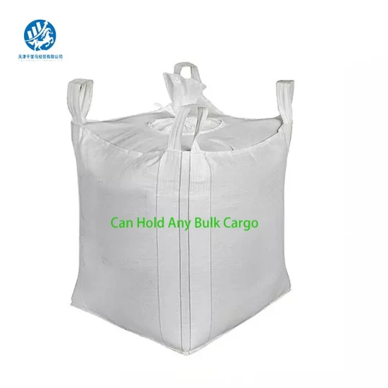 3 Ton Super Sack 1000kg Jumbo Bag Tubular FIBC Jumbo Zipper Big Ton Bag Big Ton Big Bag for Sand Construction Cement